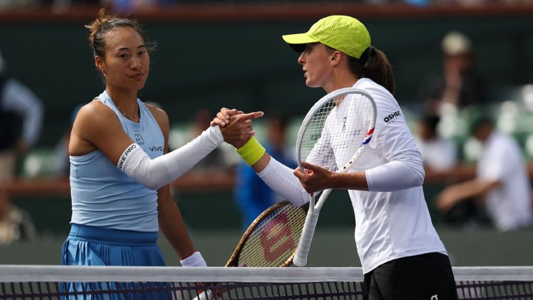 World No. 2 Iga Swiatek ends Zheng Qinwen's journey at the BNP Paribas Open