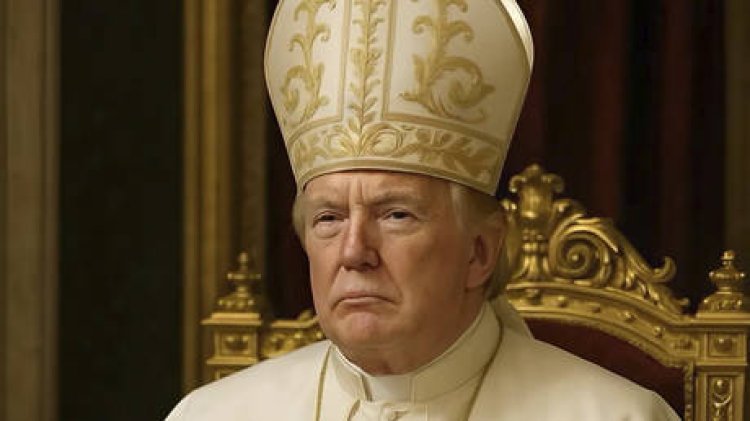 Trump posts a picture depicting himself as the pope
