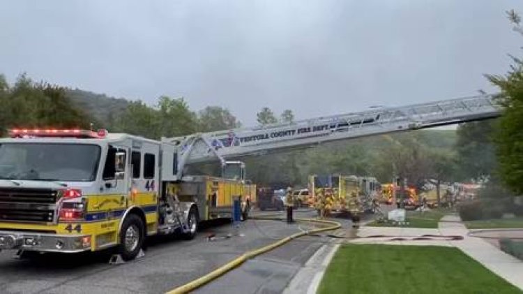 Aircraft Collides with Residences in California