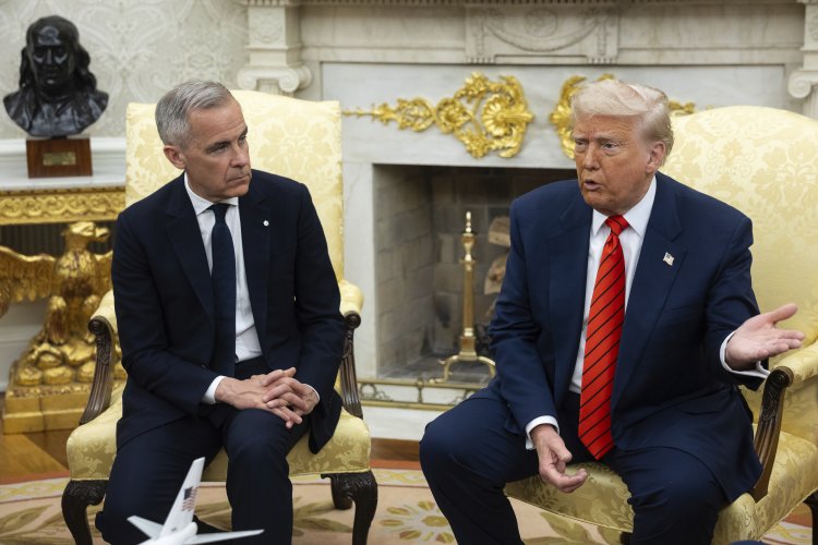 Trump’s discussion with Carney veers into allegations regarding employment at Obama’s presidential center